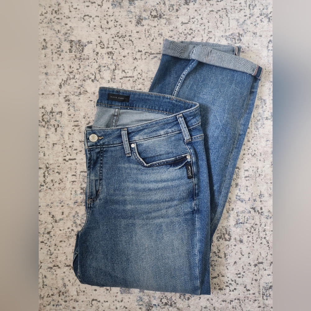 Silver Jeans Co Elyse Straight Jean, Size 16